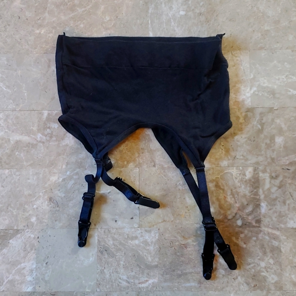 Black garter belt